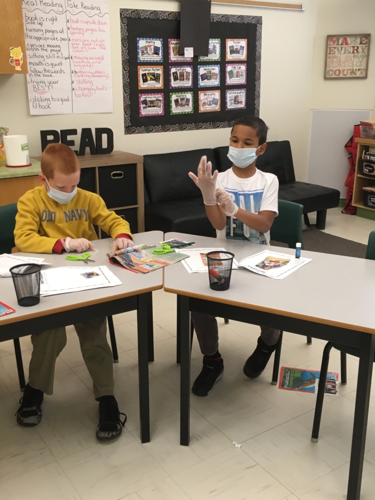 Grade 3 Students performing "Text Feature Surgery"